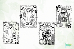 Halloween Coquette Frame SVG PNG Product Image 1