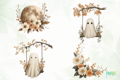 Vintage Fall Ghost Sublimation Product Image 1