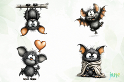 Quirky Bat Clipart Sublimation Product Image 1