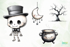 Cute Halloween Animals Clipart Product Image 1