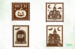 Halloween Postage Stamp SVG Product Image 1
