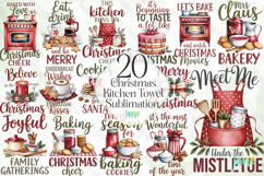 Christmas Kitchen Towel Sublimation Product Image 1