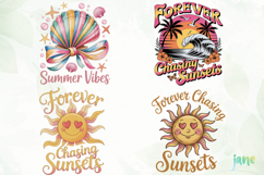 Retro Summer Png Clipart Product Image 1