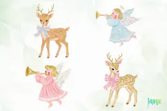 Preppy Christmas Clipart Product Image 1