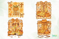 Pumpkin Autumn Coquette Bow Sublimation Product Image 1
