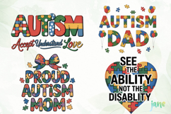 Autism Awareness Sublimation Clipart Product Image 1