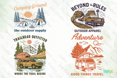 Vintage Outdoor Adventure &amp; Camping SVG Product Image 1