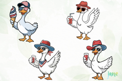 4th Of July Goose SVG PNG Product Image 1