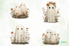 Vintage Fall Ghost Sublimation Product Image 1