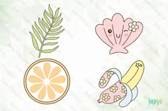 Retro Summer Pool Party SVG PNG Clipart Product Image 1