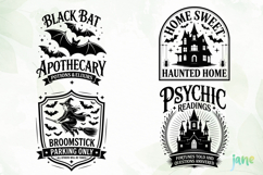 Halloween Vintage Sign SVG Product Image 1