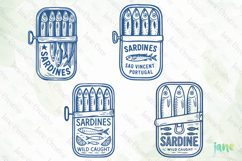 Retro Sardines SVG PNG Sublimation Product Image 1
