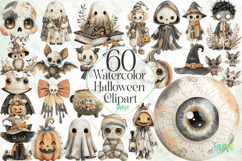 Watercolor Halloween Clipart Sublimation Product Image 1