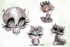 Whimsical Halloween Clipart Sublimation Product Image 1