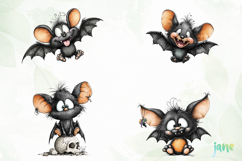 Quirky Bat Clipart Sublimation Product Image 1