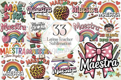Latina Teacher Sublimation Product Image 1