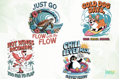 Funny Summer Animals Sublimation Product Image 1
