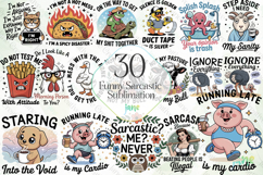 Funny Sarcastic Sublimation Product Image 1