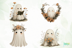Vintage Fall Ghost Sublimation Product Image 1