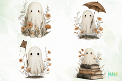 Vintage Fall Ghost Sublimation Product Image 1