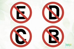 Sign Alphabet SVG PNG Sublimation Product Image 1