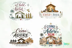 Christian Christmas Png Clipart Product Image 1