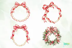 Cozy Christmas Watercolor Clipart Product Image 1