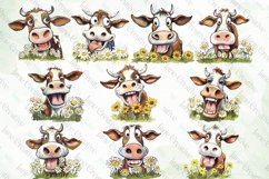 Funny Comical Cow Sublimation Clipart Product Image 2