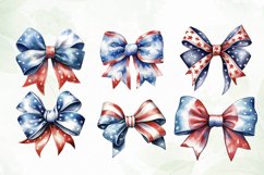 4th of July Big Bow Ribbon Sublimation Product Image 2