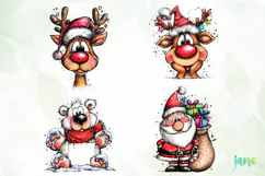 Christmas Characters Clipart Product Image 1