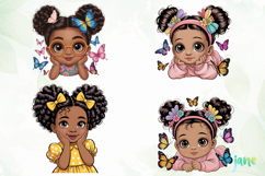 Cute Little Black Girl Sublimation Product Image 1