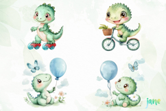 Funny Alligator Clipart Product Image 1