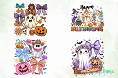 Cute Ghost Halloween Png Clipart Product Image 1