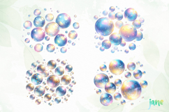 Watercolor Soap Bubbles Clipart Product Image 1