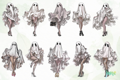 Pin-Up Ghost Girl Clipart Product Image 6