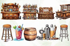 Set of Bar Watercolor Sublimation Product Image 3
