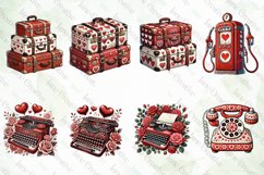 Watercolor Retro Valentine Sublimation Product Image 5