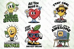 Retro Cartoon Characters with Quirky Messages SVG Product Image 3