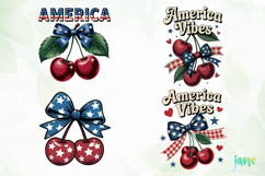 America Cherry 4th of July Sublimation Product Image 1