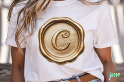 Gold Wax Stamp Letter Clipart Product Image 2