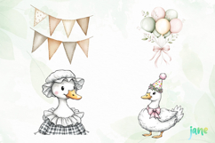 Vintage Goose Clipart Product Image 1