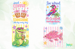 Preppy Summer Png Clipart Product Image 1