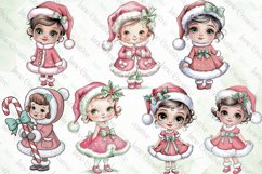 Soft Girl Christmas Clipart Sublimation Product Image 2