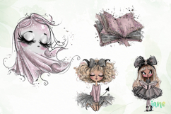 Whimsical Halloween Clipart Sublimation Product Image 1