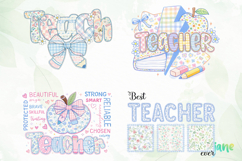 Preppy Teacher Sublimation PNG Product Image 1