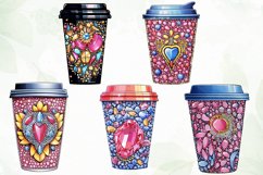 Luxury Sparkling Diamante Coffee Cup Product Image 2