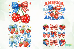 Coquette 4th of July Png Clipart Product Image 1