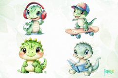 Funny Alligator Clipart Product Image 1