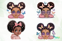 Cute Little Black Girl Sublimation Product Image 1
