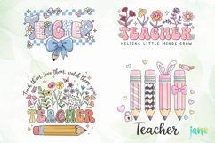Teacher Png Sublimation Clipart Product Image 1